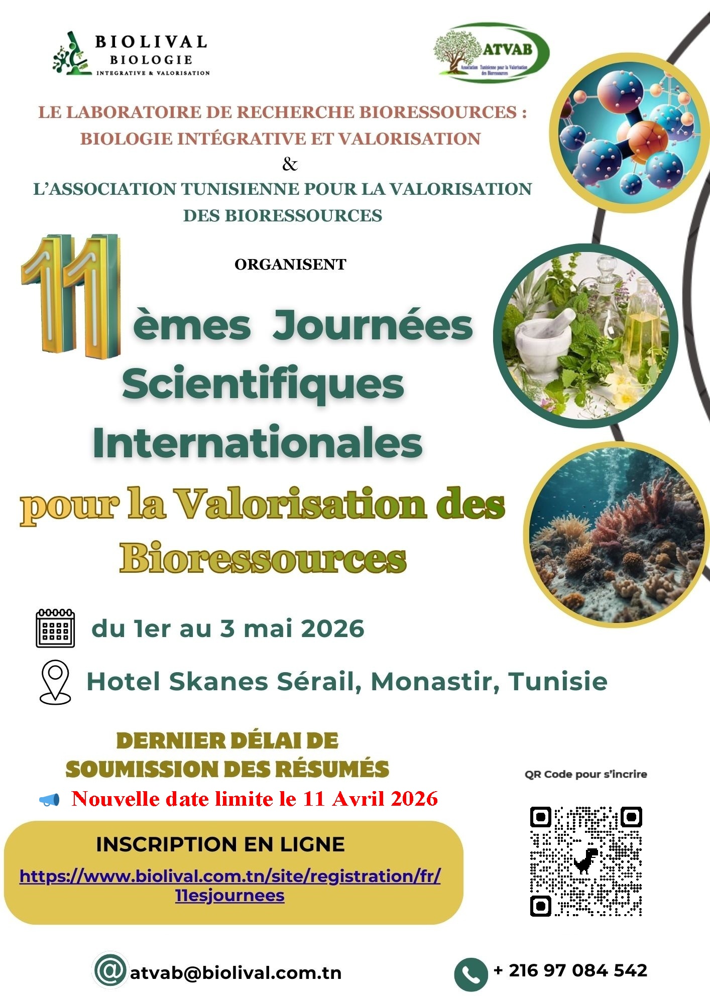 Affiche 11es Journées BIOLIVAL
